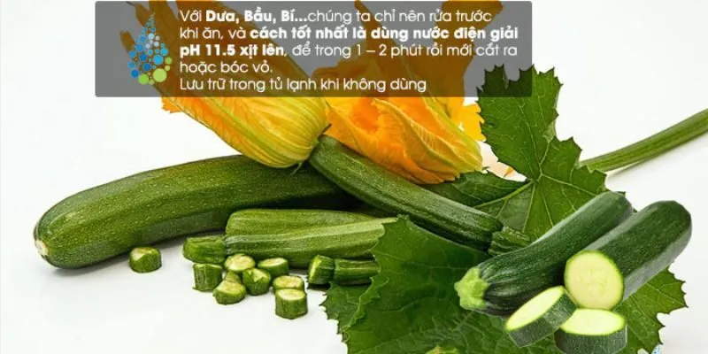 ử Dụng Nước Điện Giải Để Làm Sạch Thực Phẩm